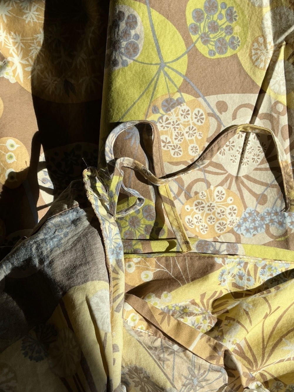 The Company Store Brown, Yellow and Green and Blue Botanical Duvet Cover - Picture 6 of 6
